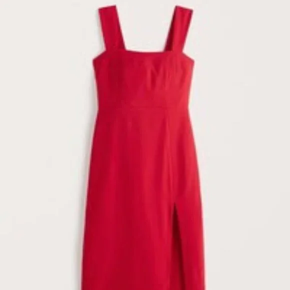 Abercrombie & Fitch | Dresses | Abercrombie Fitch Wide Strap Midi Dress  Size Xs Nwt | Poshmark